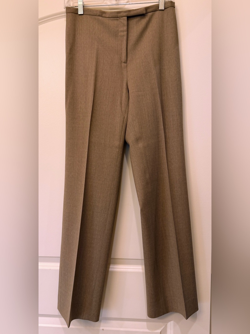 Ann Taylor All-season Stretch Wool Trousers- Tan - Size 6